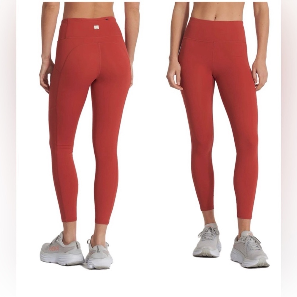 Vuori Stride High-Waisted Leggings in Poppy size M